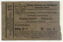 Deutschland - Schweiz / Eintrittskarte