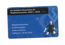 SV Waldhof Mannheim 07 e.V. Mitgliedsausweis 2009/10